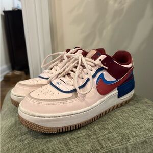 Nike Women’s Air Force 1 Shadow in Soft Pink Canyon Rust